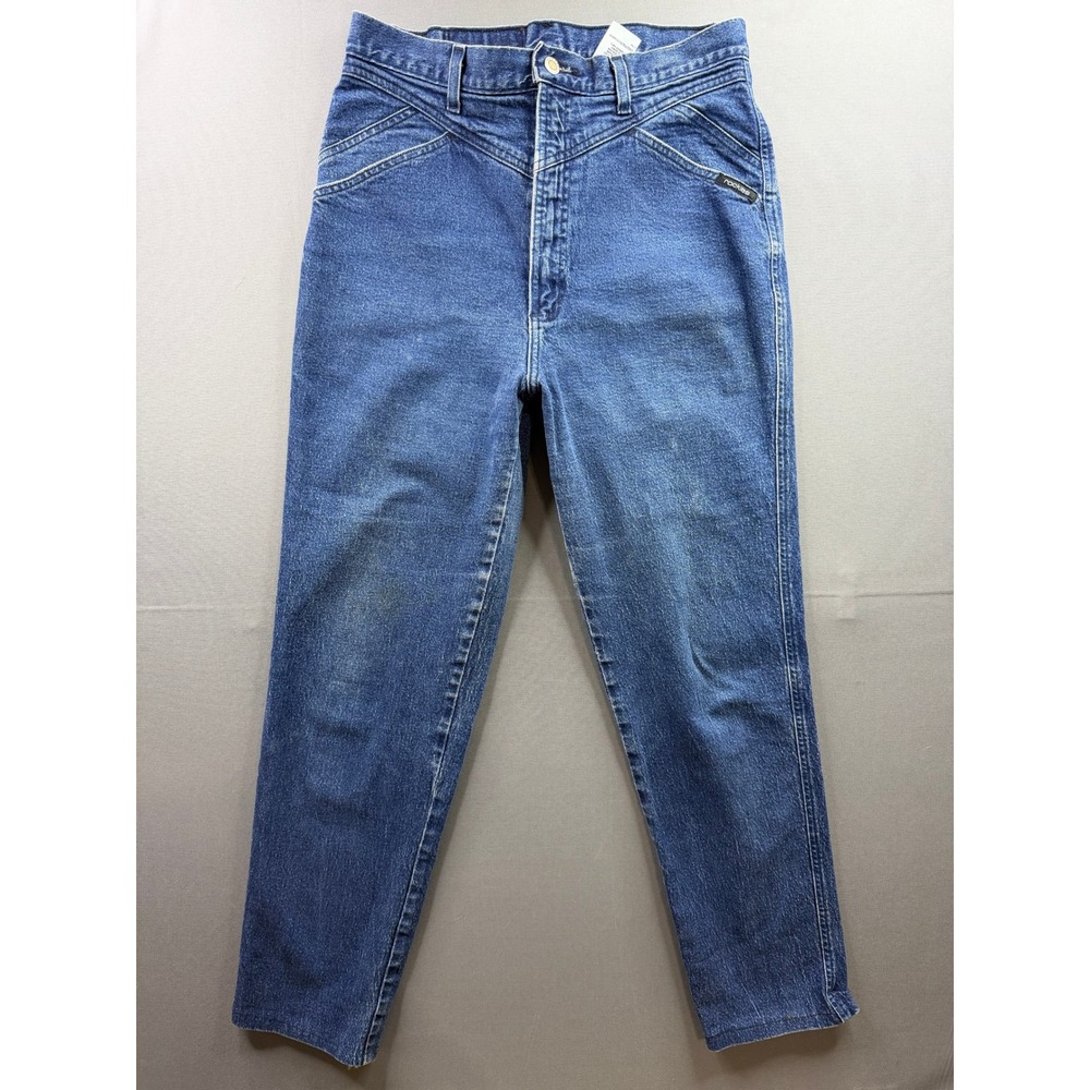 Rocky Mountain‎ Jeans Womens Blue High Waisted Western Yoke Tapered 30x29